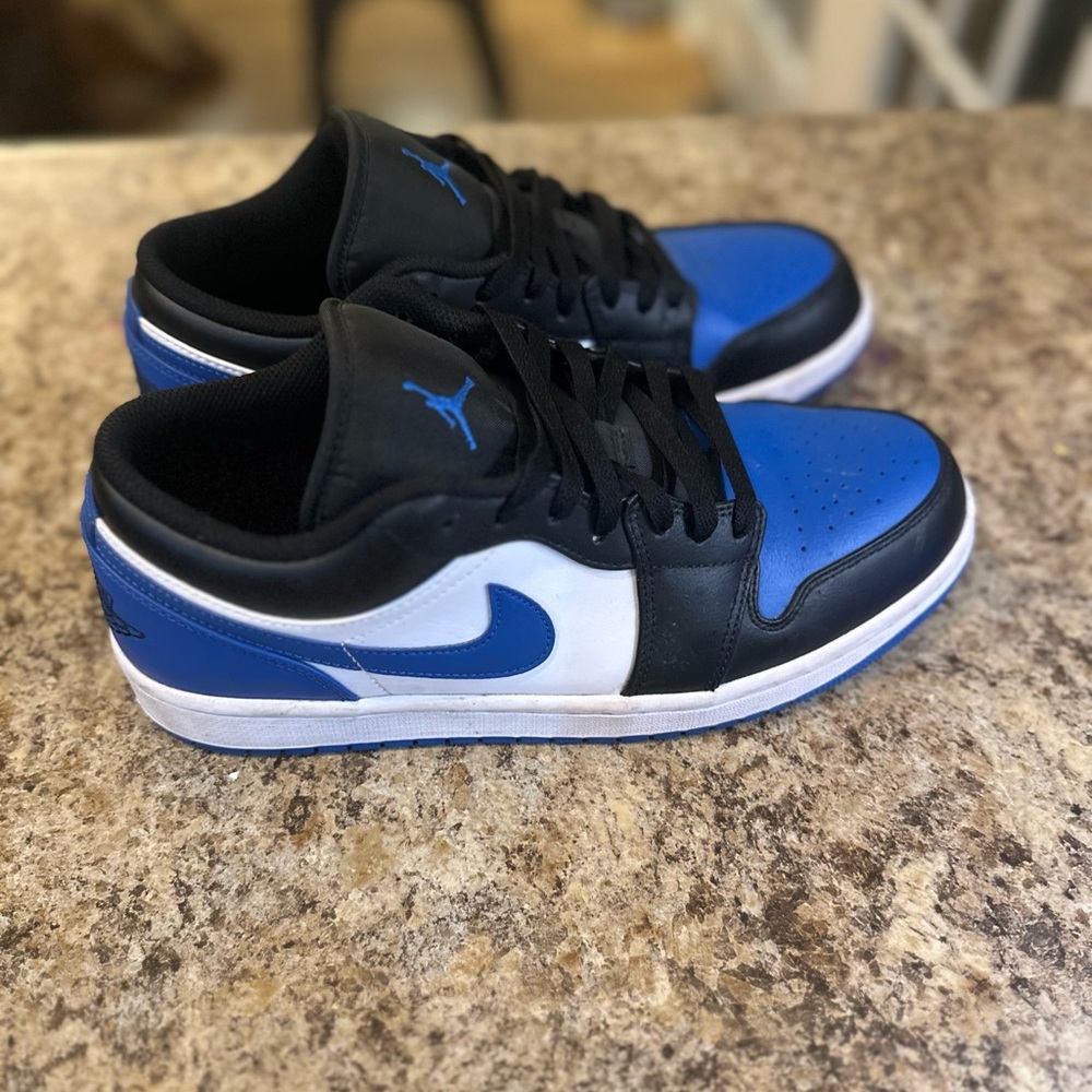 Jordan Sneakers - Black and Blue - Picture 2 of 4